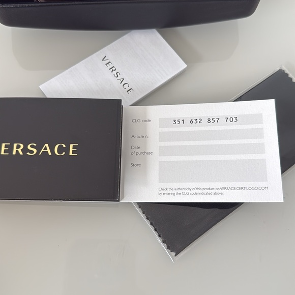 Versace Bordeaux Red Cat Eye Sunglasses VE4394 - Picture 13 of 13